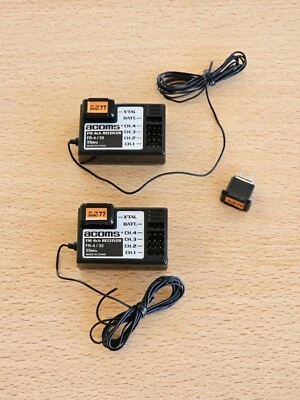 2x Acoms FR-4 4ch 35MHz Receiver RX & Xtals Set Ch. 77 - Image 1 of 2