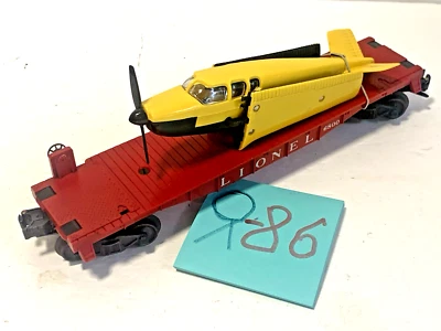 LIONEL POSTWAR 6-6800-60 FLAT CAR WITH  PLANE no BOX - Image 1 of 4