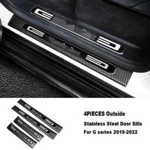 Outside Door Side Sill Scuff Plate Trims Fits for Mercedes Benz G500 G350 2019+ - Picture 1 of 4
