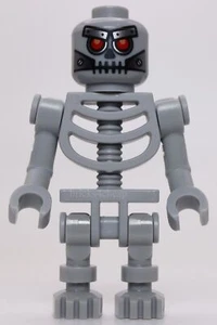 Lego Light Bluish Gray Robo Skeleton Minifigure Arms Bent with Clips 90 degrees - Picture 1 of 1