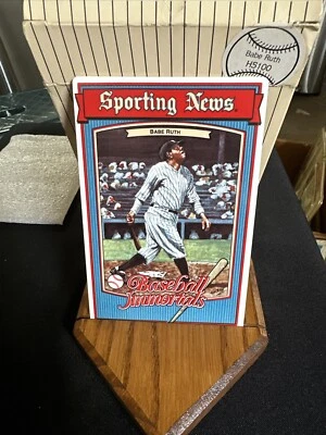 Babe Ruth Sporting News Baseball Immortals Plaque  - Image 1 of 4