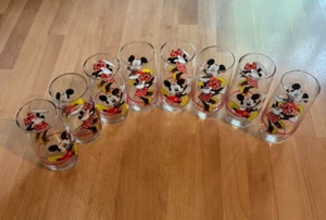 8 ~ Vaso de beber vintage de Mickey Mouse y Minnie Mouse de Disney 6"" ~ BONITO" - Imagen 1 de 6