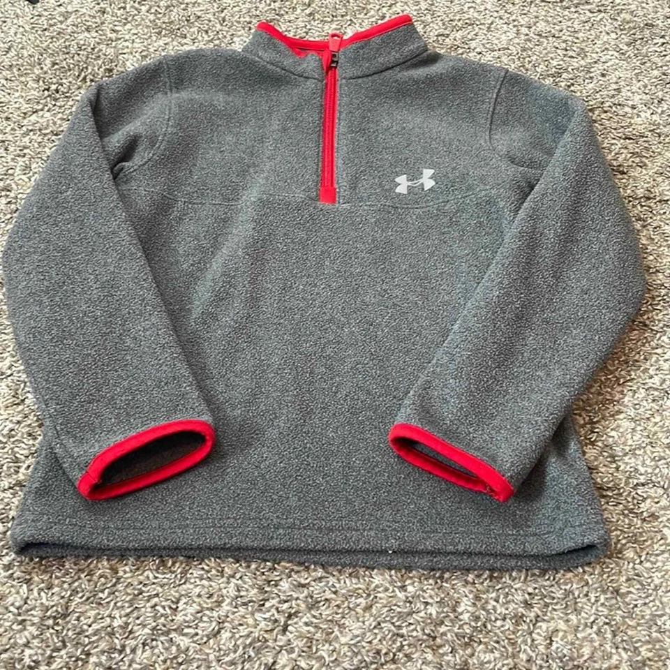 Under Armour Fleece Boys Pullover Grey 6 - Image 1 of 4
