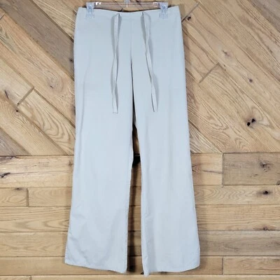 Scrub Zone by Landau Womens Scrub Pants Size XS Drawstring Elastic Back Sand - Image 1 of 4