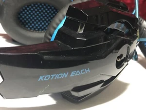 Kotion Each G9000 Pro Gaming Headset With Mic - Black / Blue - AS IS - Zdjęcie 1 z 10