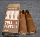 Vintage Mid Century Modern Salt & Pepper Shakers - New In Box