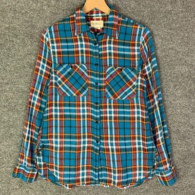Denim & Supply Ralph Lauren RL Utility Plaid Flannel Button-Up Shirt M Linen - Image 1 of 4