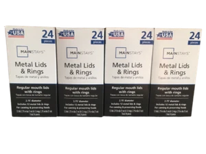 Mainstays Einmachdeckel und Bänder Normale Öffnung 48er Pack (4 Schachteln à 12) - Bild 1 von 2