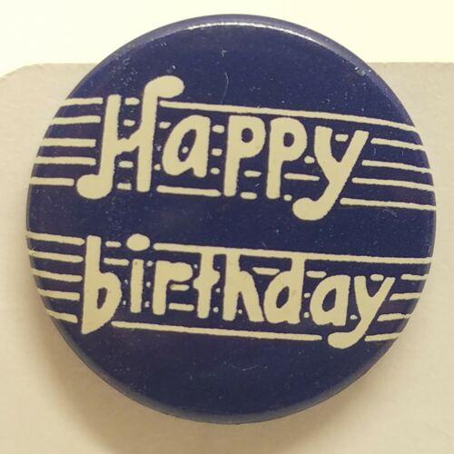 Bâton arrière vintage rétro joyeux anniversaire bouton épingle David C Cook Publishing CO IL