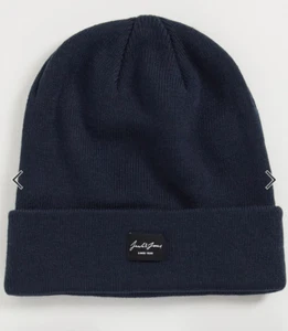 Jack & Jones Lightweight Beanie Navy One Size NWT M20 - Picture 1 of 3