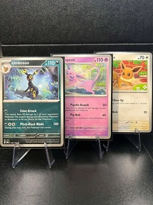 Umbreon 130/197 + Espeon 086/197 + Eevee 166/197 Obsidian Flames - Pokémon Card - Image 1 of 4