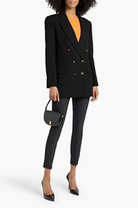 Women's Frame Double Breasted Slim Blazer in Black - Size 14 - Picture 1 of 13
