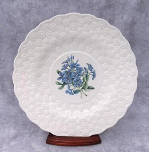Spode Copeland Inghilterra Bermuda Fiori 9" Piatto Plumbago Vintage - Foto 1 di 6