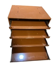 Lawson Products Brown Cabinet 4 Roll Out Shelves for 18" x 24" x 3" Drawers - Picture 1 of 16