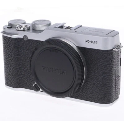 Fujifilm X-M1 16.3MP Digital Camera - Silver With Battery Strap & Charger - Image 1 of 4
