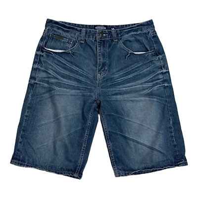 Pantalones Cortos de Jean Parish Nation Para Hombre Talla 34 (34x12) Azul Denim Monopatín Grunge Foto 1 de 4