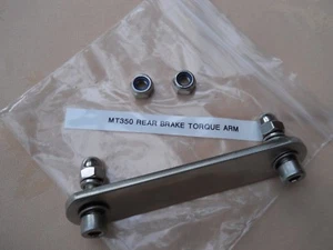 HARLEY DAVIDSON MT350 REAR TORQUE ARM PLATE/BRACKET - STAINLESS STEEL & FITTINGS - Picture 1 of 1