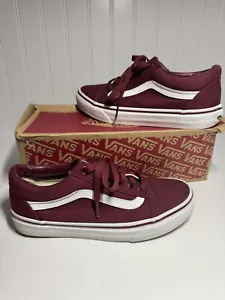 ZAPATILLAS VANS "OFF THE WALL" GRANATE Juvenil Talla US Hombres 5.5 EE. UU. Mujeres 7.0 - Imagen 1 de 9