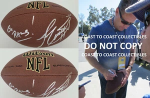 Jim Everett Los Angeles Rams signed NFL football COA exact proof autographed - Picture 1 of 3