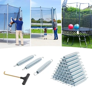 48PCS Molle per Trampolino con Molla Strumento Molle per Trampolino Ricambio Nuove US - Foto 1 di 17