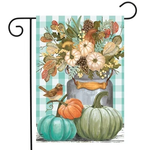 Briarwood Lane Pastel Pumpkins Fall Garden Flag - Picture 1 of 4