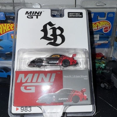 Mini GT Mazda RX-7 LB-Super Silhouette Advan #983 exclusivo de Liberty Walk Store Foto 1 de 4