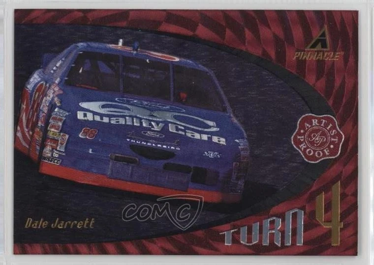 1997 Pinnacle Turn 4 Artist Proof Dale Jarrett #89 HOF - Image 1 of 2