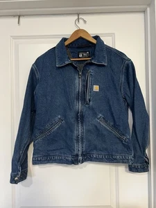 Giacca donna Carhartt denim Detroit vestibilità ampia taglia media lavoro moda - Foto 1 di 7