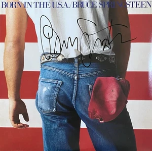 VINILO BRUCE SPRINGSTEEN AUTOGRAFIADO FIRMADO NACIDO EN ESTADOS UNIDOS - Imagen 1 de 2