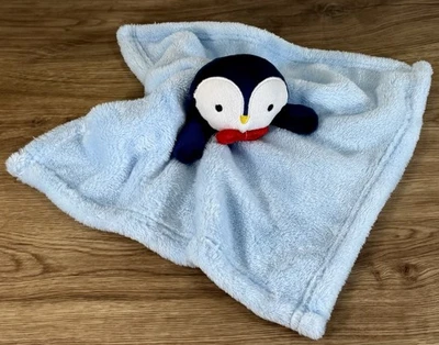 Baby Gear Azul Claro Pingüino Peluche Lovey Manta Vellón Seguridad Bebé Juguete Suave Foto 1 de 4