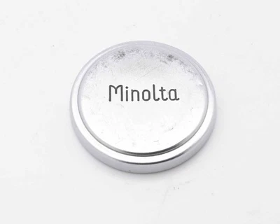 Rare Minolta Chiyoko Rokkor 36mm ID Silver Metal Front Lens Cap (#18887) - Image 1 of 4