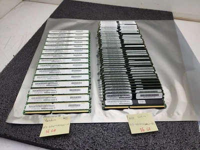 Lot of 56x DDR3 16GB ECC Ventura D3-62NT121SLV-11 D3-68ST121MV-13 VLP-RDIMM 1333 - Image 1 of 4