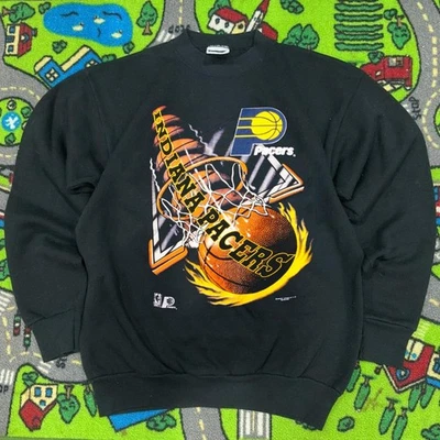 NBA INDIANA PACERS unisex classic black sweatshirt QT5454 - Image 1 of 2