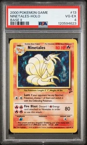 2000 Pokemon Game Base II Ninetales-HOLO #13 PSA 4 - Picture 1 of 2