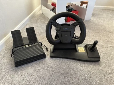 Top drive logic racing wheel model JT 426 with pedals, working - Image 1 of 4