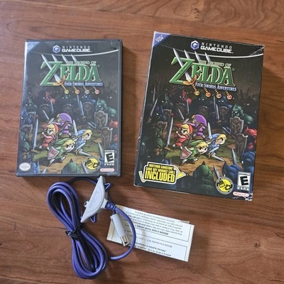 Legend of Zelda Four Swords Adventures Big Box (Nintendo GameCube) [CIB] Tested! - Image 1 of 4
