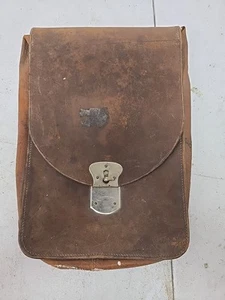 WWI WWII French Officers Leather Map Case - Picture 1 of 8