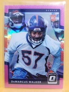 2017 OPTIC DEMARCUS WALKER ROOKIE RC CARD #121 - PINK PRIZM - DENVER BRONCOS - Bild 1 von 2