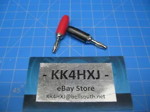 DK - Banana Plug - Solder/Solderless - 1 pr Rojo/Negro - Níquel/Latón - 10A/300V - Imagen 1 de 5