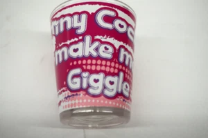 Tiny Cocks Make Me Giggle Shot Glass Lot of 3 - Picture 1 of 1