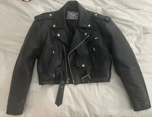First Leather Rock Jacket Womens small - Picture 1 of 6