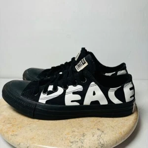 Zapatillas negras Converse Chuck Taylor All Star Peace Powered 167893F M5 W7 - Imagen 1 de 12