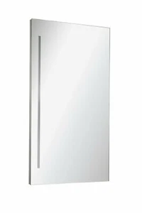 Fackelmann  Badezimmerspiegel Wandspiegel mit Beleuchtung 40 cm Aluminium  - Bild 1 von 6