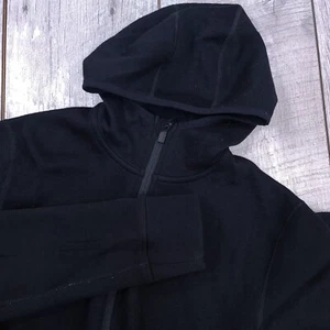 Sudadera con Capucha Icebreaker Para Hombre Pequeña GT Cremallera Completa Negra Lana Rendimiento Bolsillos Sudadera con Capucha - Imagen 1 de 10