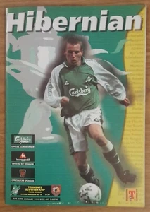 1998-99 Hibernian vs Stirling Albion Scottish Cup 3rd Round Football Programme - Picture 1 of 2