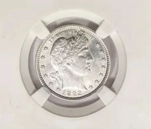 1892 Barber Quarter : Choice BU - Picture 1 of 2