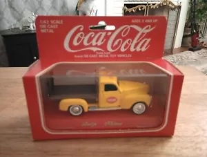 Solido Coca Cola 1936 Yellow/Red/Black Dodge Flat Bed . Scale 1:43. - Picture 1 of 9