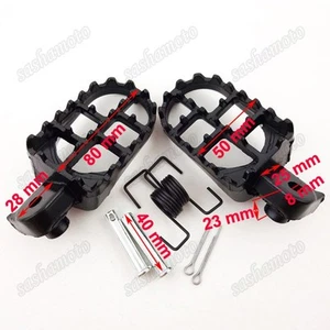 Aluminium Foot Pegs Footrest For Yamaha PW50 PW80 TW200 PW 50 80 Dirt Pit Bike - Picture 1 of 6