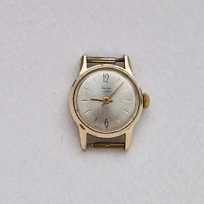 Reloj mecánico SLAVA vintage soviético mujer caja aluminio funcionando URSS Foto 1 de 4
