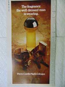 1978 PIERRE CARDIN MAN'S COLOGNE vintage art print ad - Picture 1 of 1